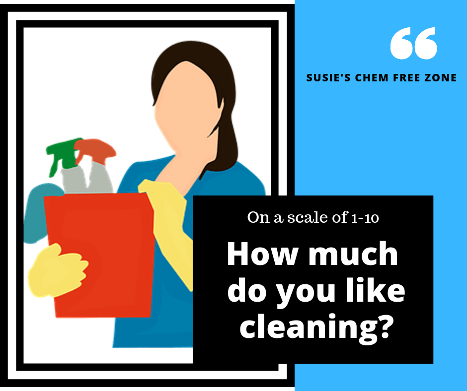 I'd say I'm about an 8 or 9 on most days... I really don't like a dirty house but I hated the smells of the chemicals but with Norwex we can clean super-fast with just a microfiber cloth and water! So easy!